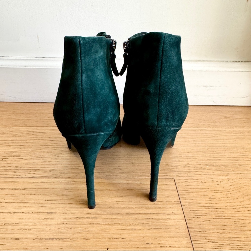 100% Suede Emerald Green Boots - Size 8 / 39 EUC - Picture 9 of 11